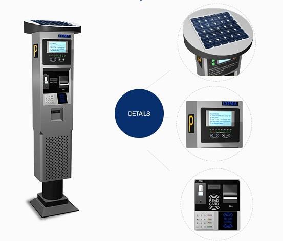 Парковка машины Smart солнечной Powered автомобиль стоянки метров