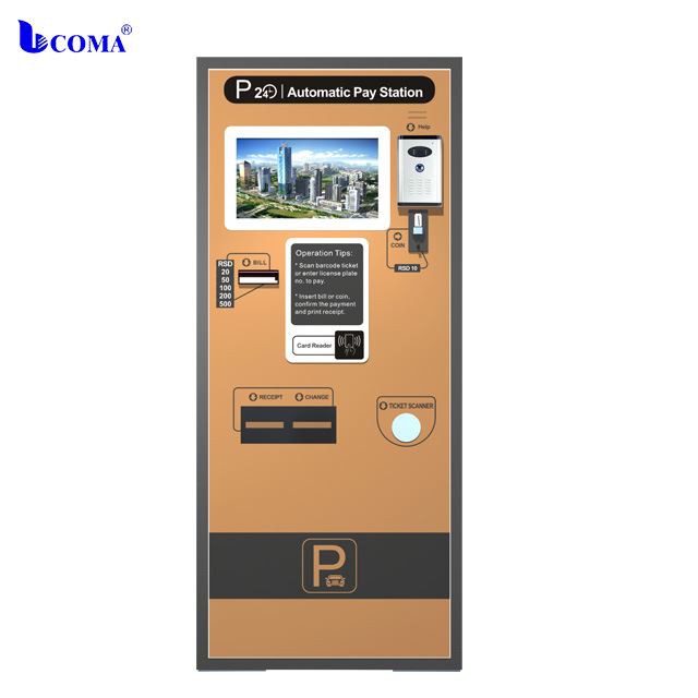 Автоматическая система парковки автомобиля Счет Монета Принято Parking Payment Machine