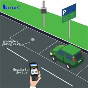 Интеллектуальное решение для парковки Геомагнитный датчик Датчик LoRa Управление парковочными местами